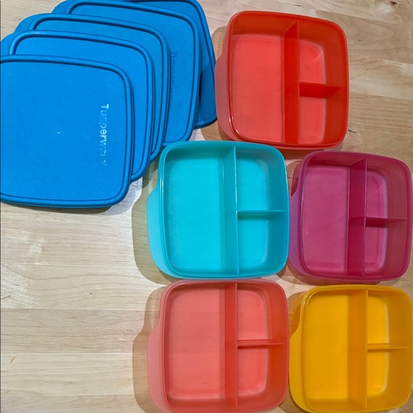 Tupperware Lunch-it Multicolor Stackable meal prep plastic Containers - Picture 2 of 4